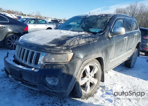 2012 Jeep Grand Cherokee Overland из США, поврежденный, VIN 1C4RJFCT6CC326983